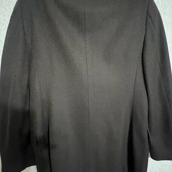 Vintage Burberrys Wool Cashmere Blazer Womens Brown 6 - Picture 3 of 11